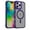Purple, variant on Strong Magnetic for iPhone 13 Case, Military Grade Drop Protection, Compatible with MagSafe, [Metal Keys]Shockproof Translucent Matte Hard Back Soft Slim Phone Protective Case,Gray