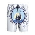 thumbnail image 4 of Wukai Not All Who Wander Are Lost2 Men’s Short Pajama Pants With Pockets Soft Sleep Pj Shorts for Men-, 4 of 6