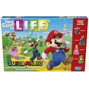 The Game of Life: Super Mario Edition Board Game, Kids Ages 8 , Play Minigames, Collect Stars