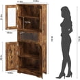 thumbnail image 2 of Armario de baño - armario alto individual con estantes, 2 of 5