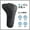 black - PU, variant on Self-adhesive Sandals Insoles Antislip Sweat-absorbent Shoes Bottom Stickers Seven-point Pads High-heeled Non-slip