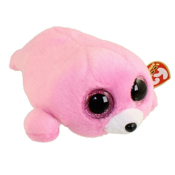 Ty Beanie Boos - PIERRE the Pink Seal (Regular Size - 6" Plush) (BONUS ONE FUN CHOPS)