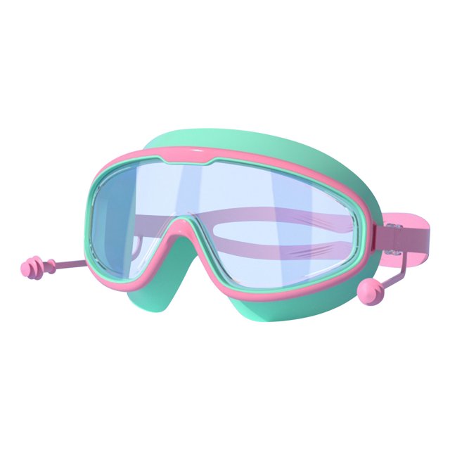 Dvruxg Large Frame Swimming Goggles with HD Clear Lenses - Adjustable & Waterproof Swim Goggles for Children