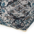 thumbnail image 3 of Square Pouf, Blue Hue | Multiple - Purpose Home Decor | Fabric and Bead Structure | Meets Weight Limit Requirement, 3 of 4