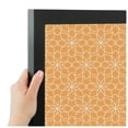 thumbnail image 4 of PinPix ArtToFrames 10x22 Custom Cork Bulletin Board Floral Muted Orange   Poster Board Has a Fabric Style Canvas Finish, Framed in Satin Black (PinPix-546), 4 of 6