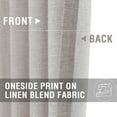 thumbnail image 3 of Vangao Linen Blended Cray Curtains Light Filtering Semi Sheer Curtains 2 panels for Living Room Bedroom Grommet Drapes 52" x 84", 3 of 7