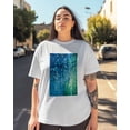 thumbnail image 3 of T Shirts for Women Short Sleeve Cotton Crewneck T-Shirt, Abstract Dots Arti Tee Tops Casual Basic T-Shirts, XS-5XL White XS, 3 of 7
