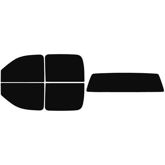 The Tint Effect Precut Window Tint Kit Compatible with Chevrolet Silverado 2500 3500 HD Crew Cab Truck (2008-2014)(Full truck with solid rear: 5%) Automotive Film