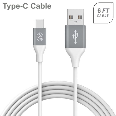 Universal Fast Charge 6Ft 2.4Amp Type-C USB Two Tone Cable price history on PriceWatchPro