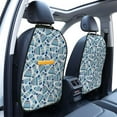 thumbnail image 2 of Goofa Winter Knit Hat and Socks Pattern Car Back Seat Protector for Kids (2 Pack) ,Anti-kick Storage Mat for Car Seats,Shields from Footprints, 2 of 6