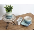 thumbnail image 4 of Kate and Laurel Sherald Round Wood Tray with Metal Stand, White 11" Diameter, 4 of 5