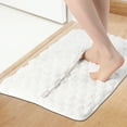 thumbnail image 2 of Unique Bargains Soft Absorbent Non-Slip Washable Bath Mat White 16" x 24", 2 of 7