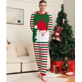 thumbnail image 3 of Conjunto de pijamas navideños 2024 con estampado de rayas para madre, padre e hijos, ropa de dormir informal suave de 2 piezas, atuendo de aspecto familiar, 3 of 5