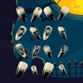 thumbnail image 2 of Prensador AROVFAM con forma de calavera de Halloween para uñas postizas, 24 unidades, para mujer, 2 of 8