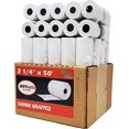 thumbnail image 2 of (10 Pack x 3) 2 1/4 X 50 Thermal Paper (30 Rolls) for Verifone Vx520, Ingenico ICT220, Clover Flex, Clover Mini, Square Terminal - Register Receipt Paper fits all Credit Card Machines, 2 of 2