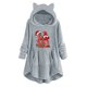 thumbnail image 2 of Pntutb Mujer Casual Navidad Impresión Botones De Felpa Manga Larga Con Capucha Abrigo De Felpa Top Rollbacks Pntutb Pntutb-4247, 2 of 5
