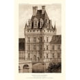 thumbnail image 2 of Petit, Victor 10x14 Gold Ornate Wood Framed with Double Matting Museum Art Print Titled - Sepia Chateaux VIII, 2 of 4