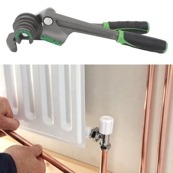 Doblador De Tubos, Doblador De Tubos Resistente Al Calor 3 En 1 Torsión Fuerte Y Precisa Con Dial Transparente Para Tubos De Cobre