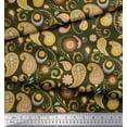 thumbnail image 3 of Soimoi Green Rayon Fabric Mandala & Paisley Print Sewing Fabric Yard 58 Inch Wide, 3 of 3