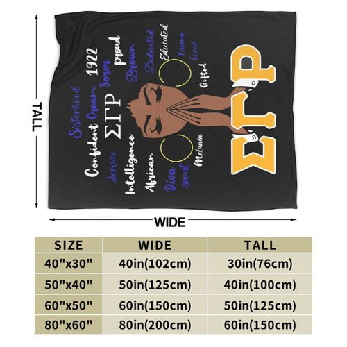 Sigma Gamma Rho Blanket Sigma Gamma Rho Sorority Paraphernalia Gifts for Women Lightweight Flannel Throw Blankets 1922 Poodle Gifts
