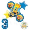 Mayflower Products Bob The Builder Construction Party Supplies 3rd Birthday Balloon Bouquet Decorations