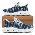 thumbnail image 1 of Zapatillas deportivas de malla de moda, zapatos para tecnólogo radiológico, estampado azul, para mujer, ligeras, planas, calzado para hombre, 1 of 6