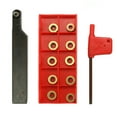 thumbnail image 1 of SRAPR1616H10 16mm CNC External Turning Tool Holder+10Pcs RPMW1003MO Round rt, 1 of 7