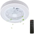 thumbnail image 6 of Anqidi Enclosed Round Ceiling Fan Light Invisible Dimmable Pendant Fan Light Semi Flush Mount Chandelier w/Remote (Constellation), 6 of 12