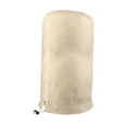thumbnail image 4 of Flower Cover Frost Protection Freeze Reusable Protector Winter Cold Weather Protecting Bag with Drawstring for Tree Potted Garden Shrub Beige 60cmx80cm, 4 of 10