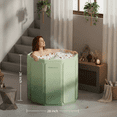 thumbnail image 5 of XunKA Portable Foldable Bathtub,SPA Soaking Standing Bath Tub, Suitable for Home Outdoor (Cold/Hot Universal)., 5 of 9