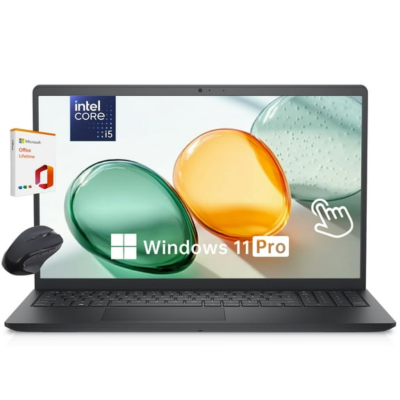 Dell Inspiron 15.6" Touchscreen Laptop, 13th Gen Intel Core i5-1334U, 16GB RAM 512GB SSD, Windows 11 Pro, USB-C HDMI, Lifetime Office - Lightweight Student & Business Laptop Computer