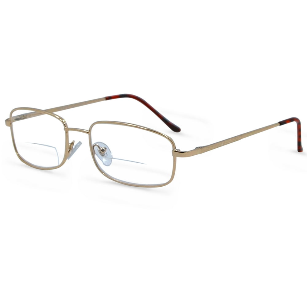 In Style Eyes Enda Middle Metal Frame BiFocal Reading Glasses Walmart