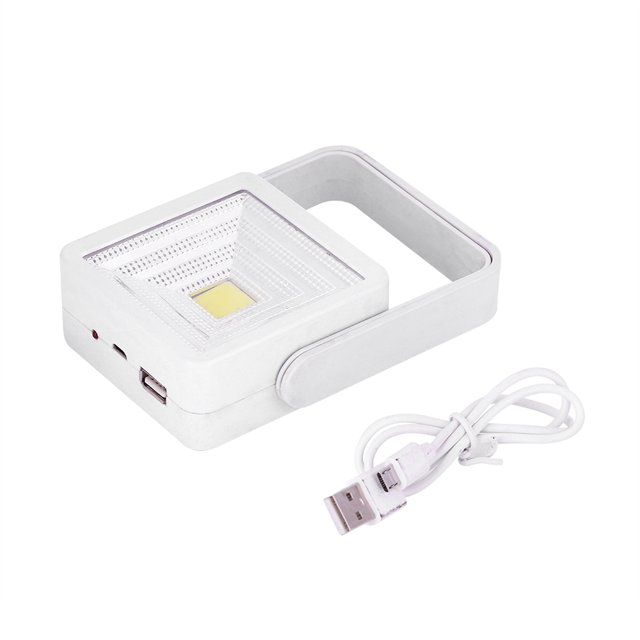 Lámpara portátil para exteriores de 15 W para acampar, luz LED solar recargable por USB blanca para acampar
