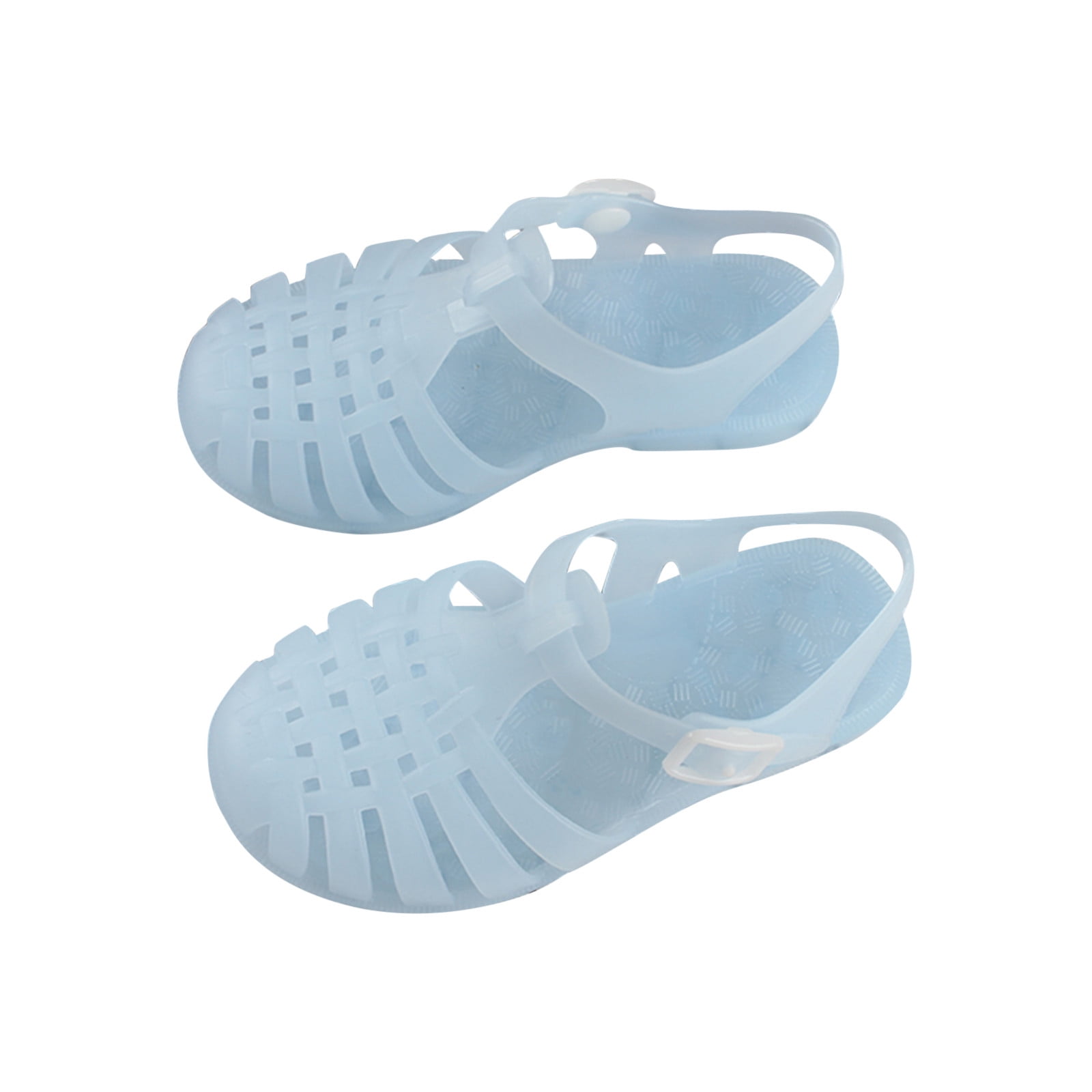 Fridja Toddler Sandles Girls Jelly Sandals Rubber Sole Closed Toe