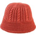 thumbnail image 6 of CoCopeaunts Women Bucket Hat Winter Thickness Fashion Knit Cloche Hat Solid Color Warm Crochet Cap for Outdoor Sport Walking, 6 of 8