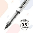thumbnail image 4 of EYEYE 0.5mm Black Rollerball Pens 25 Pack, Extra Fine Point Roller Ball Pen Quick Dry, Liquid Ink Pens Fine Point Smooth Writing Pen for Journaling, Note Taking, Office Supplies, 4 of 4