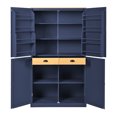thumbnail image 6 of Euroco Expanded Kitchen Pantry with 2 Built-In Drawers, 8 Door Storage Shelves, 2 Adjustable Shelves – Durable MDF, Spacious & Easy to Organize, Anti-Tipping Devices Included, 6 of 9