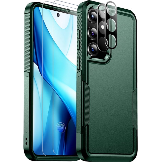 Funda de teléfono Red2Fire para Samsung Galaxy S25 de 6.2 pulgadas, color verde oscuro