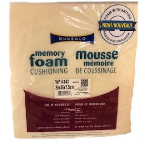 Memory Foam Cushioning, Memory Foam 14x14x3