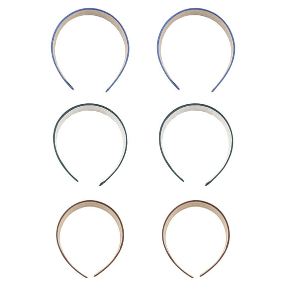 Homoyoyo 6Pcs Assorted Color Hairbands Stretch Fabric Hair Hoop Headwear