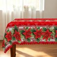 thumbnail image 5 of Tchckioa Merry Christmas Tablecloth,60x70 Inch Stain Resistant Table Cover for Holiday Party Decor, 5 of 7