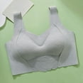thumbnail image 5 of LYEAA Women Bras Wireless Push up Pullover Daily Bras Wirefree Wide Strap Lift Soft Bralette No Wire Breathable Comfortable Sleeping Bras Gray L, 5 of 5