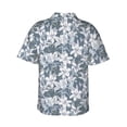 thumbnail image 3 of Daiia Lilies Flowers Hawaiian Shirt for Men Gentle Cotton Regular Short Sleeve Casual-3X-Large, 3 of 9