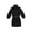 Black, variant on AMERTEER Toddler Baby Girl Casual Dress Solid Color Knitted High-Neck Long Sleeve Loose Skirt with Waist Belt Khaki 3-4 Years