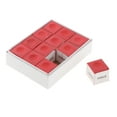 thumbnail image 1 of ziyahi 12Pcs Pool Cue Chalks Increase Friction Cue Red Supplies Accessories Tip Snooker, 1 of 6