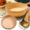 thumbnail image 2 of Moins de 5 Friteuses à Air et Accessoires 50 Pcs Doublures en Papier Parchemin pour Friteuse à Air Chaud Antiadhésives Panier Jetable Non Perforé Papier Parchemin Rond pour Cuisson Rôtissage Micro-Ondes, 2 of 6
