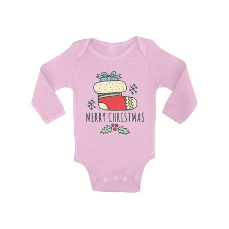 

Awkward Styles Ugly Christmas Baby Outfit Bodysuit Xmas Stocking Baby Romper