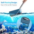 thumbnail image 4 of ORUYROP Mini Aquarium Glass Cleaner Magnet Brush with 2 PCS Aquarium Tweezers, Magnetic Glass Cleaner Brush Aquarium Scrubber Magnetic Algae Scraper for Fish Tank Glass Cleaning Tools, 4 of 7