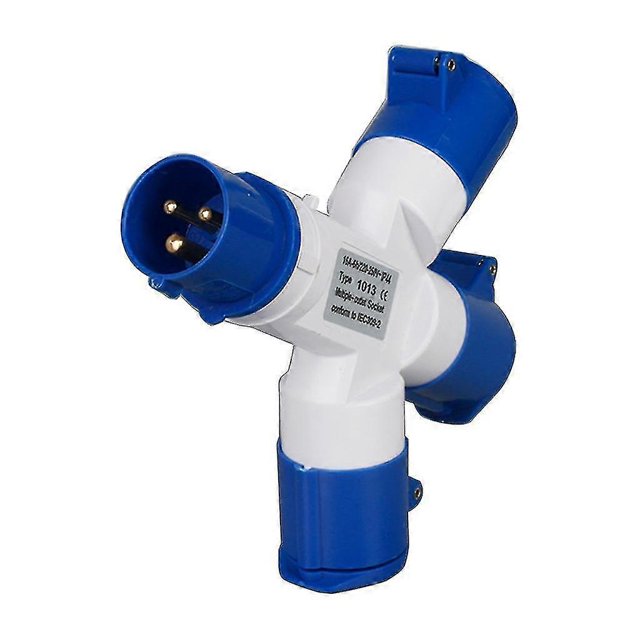 Adaptador divisor de conexión eléctrica de 16 A para caravanas de camping, de una a dos o tres vías, s202412244254