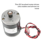 24V 100W Brushed Motor Black Carbon Steel Speed Controlling Motor Stable Operation MY6812 Replacement Motor Accessory for Scooter Electric Vehicle